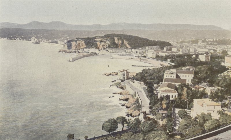 Nice, Vue générale, prise de la route de Villefranche - French Photographer