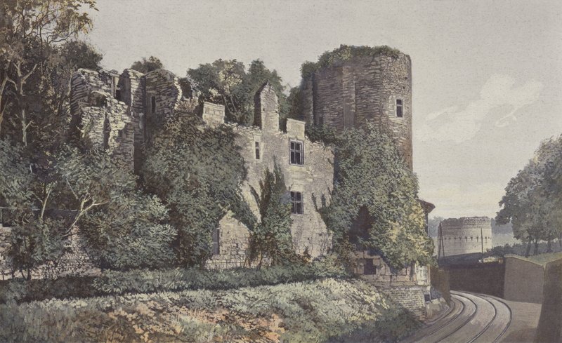 Périgueux, Château-Barrière et Tour de Vésone, Vue prise à l