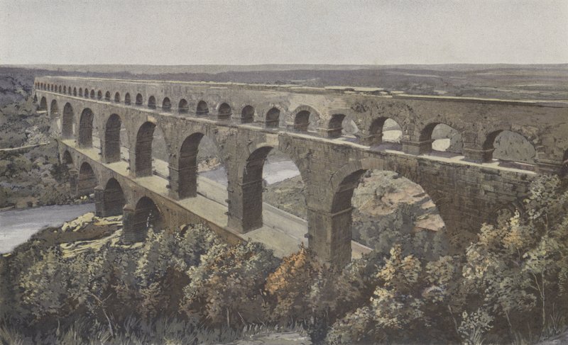 Remoulins, Pont-Aqueduc romain, au-dessus du Gardon - French Photographer