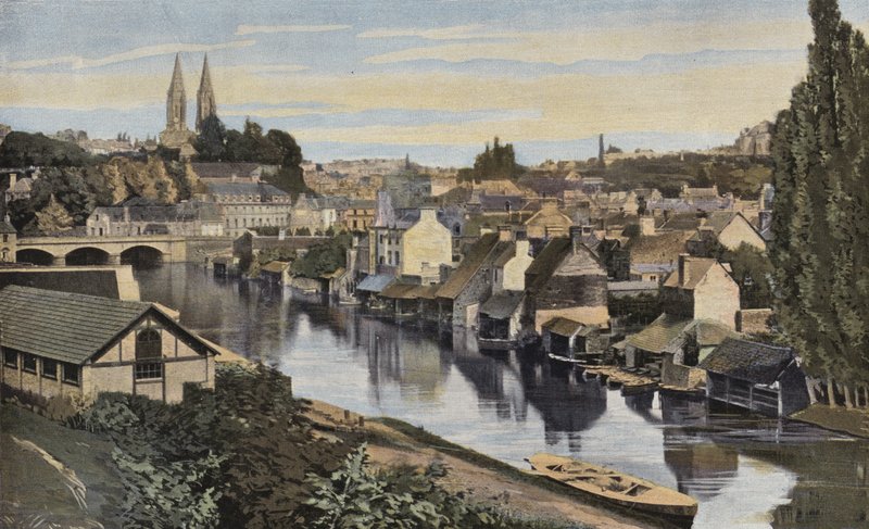 Saint-Lô, Vue générale prise des bords de la Vire - French Photographer
