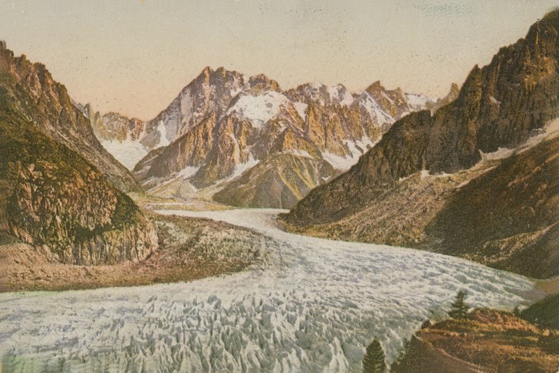 Vue panoramique des montagnes et du glacier - French Photographer
