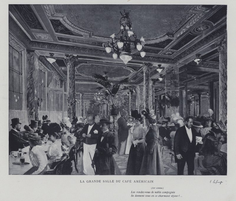 La grande salle du Café Américain, Paris - French Photographer