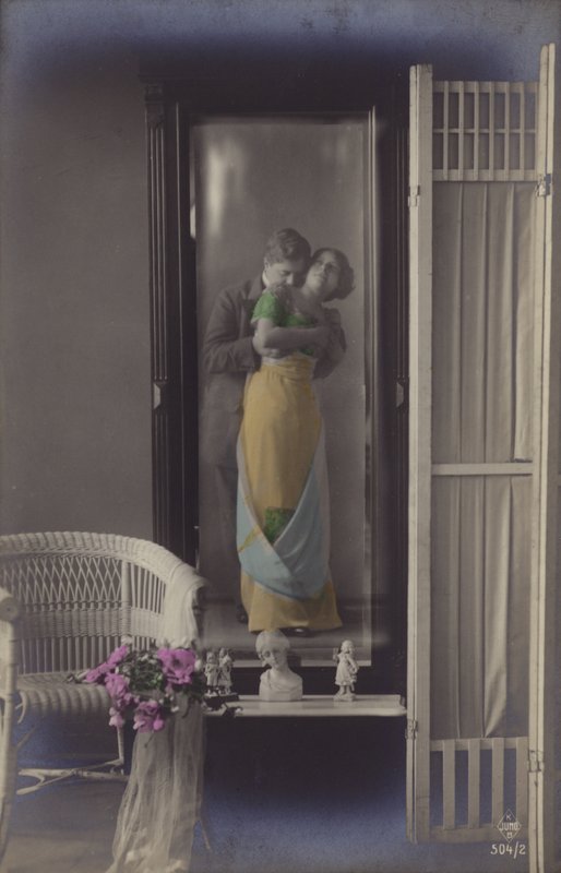 Le reflet dans un miroir d
