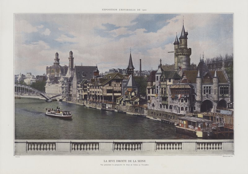 La rive droite de la Seine pendant l