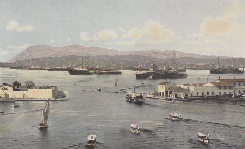 Toulon, Darse Vieille et Petite Rade, Vue prise du Quai de Cronstadt - French Photographer