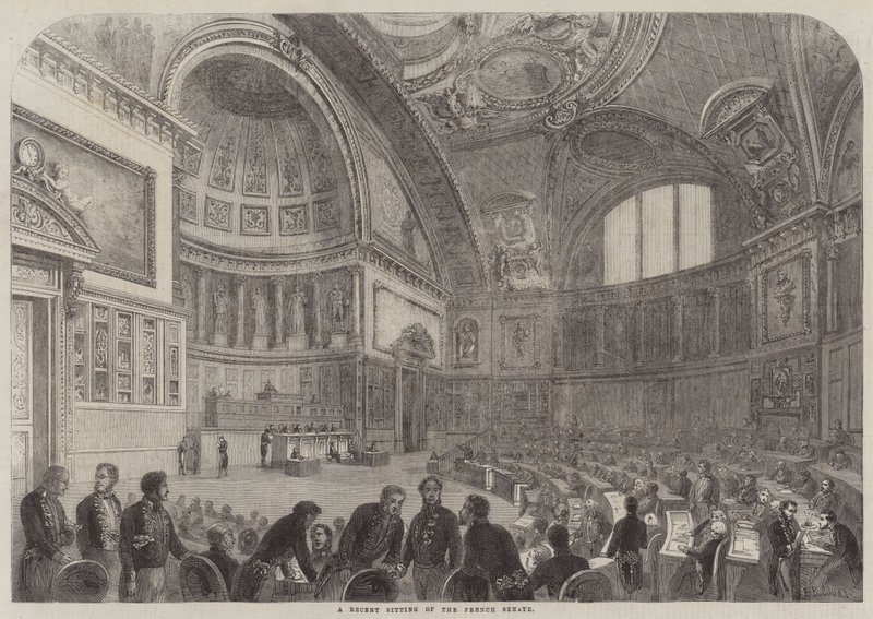 Une séance récente du Sénat français - French School