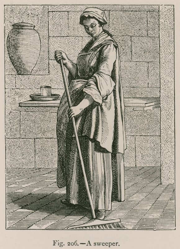 Un balayeur - French School