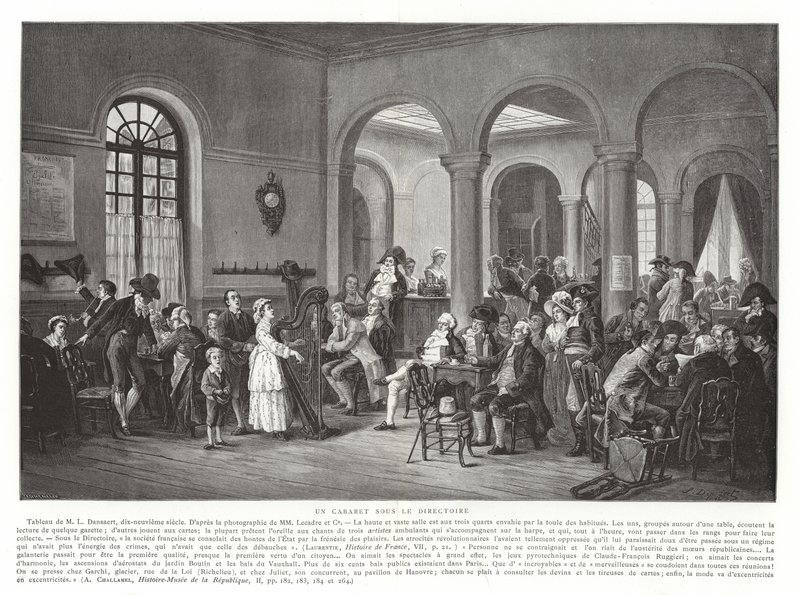 Un cabaret sous le Directoire, Révolution française, 1795-1799 - French School