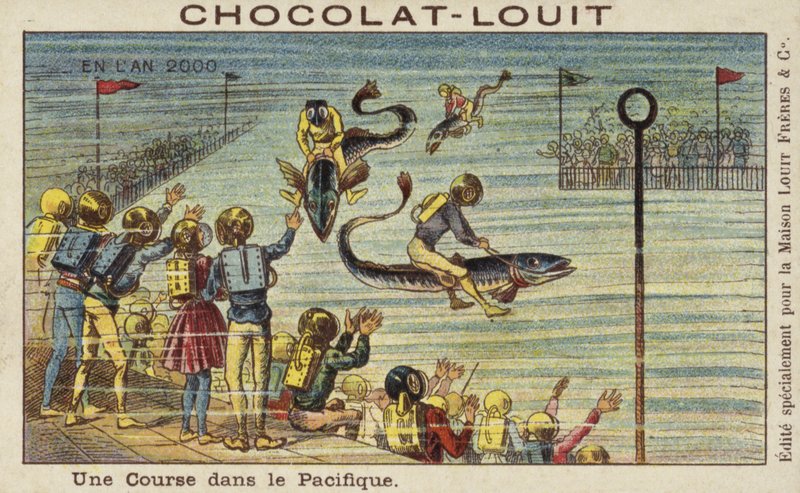 Une course de poissons dans le Pacifique en l