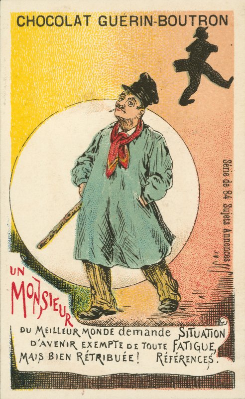 Un gentleman cherchant un emploi bien payé et facile - French School