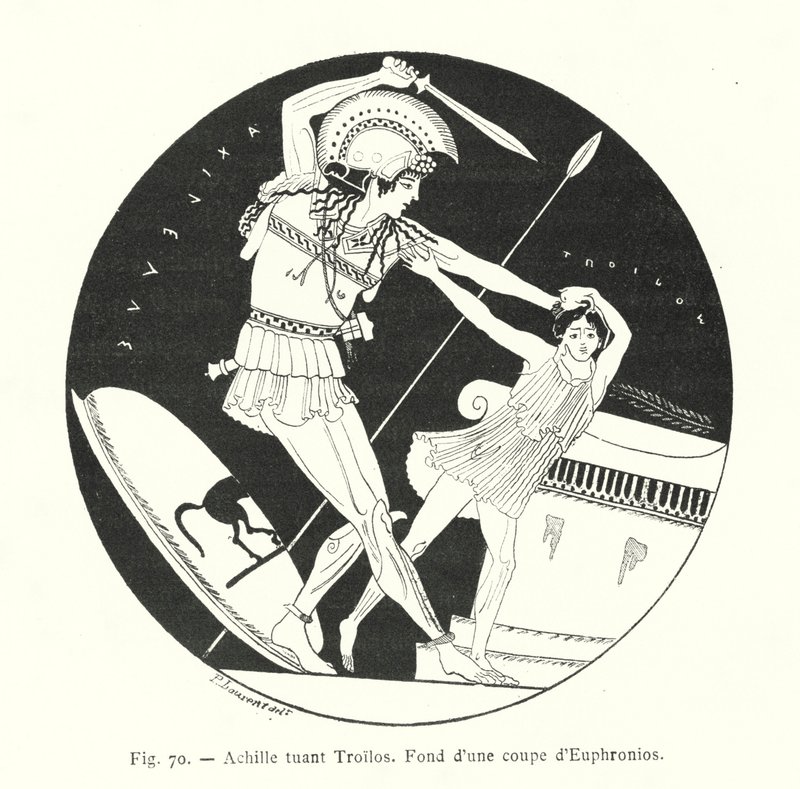 Achille tuant Troïlus - French School