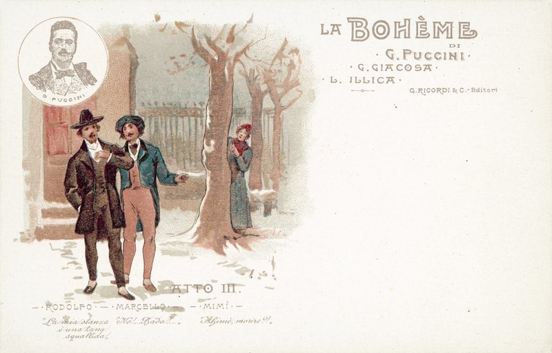 Acte Trois, La Bohème - French School