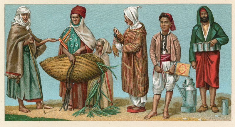 Costume africain - French School