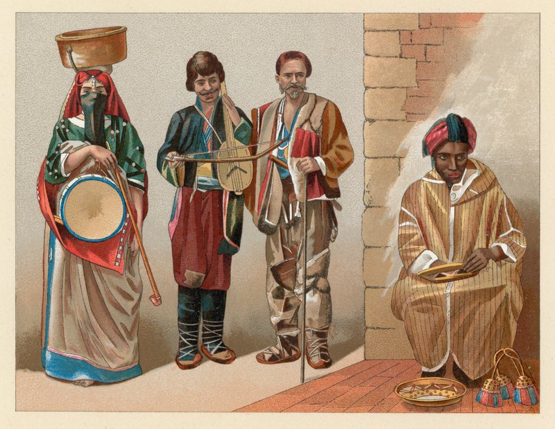Costume africain - French School