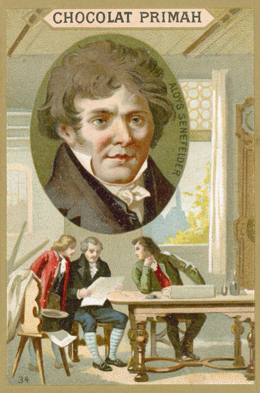 Alois Senefelder, dramaturge, acteur et inventeur de la lithographie allemand - French School