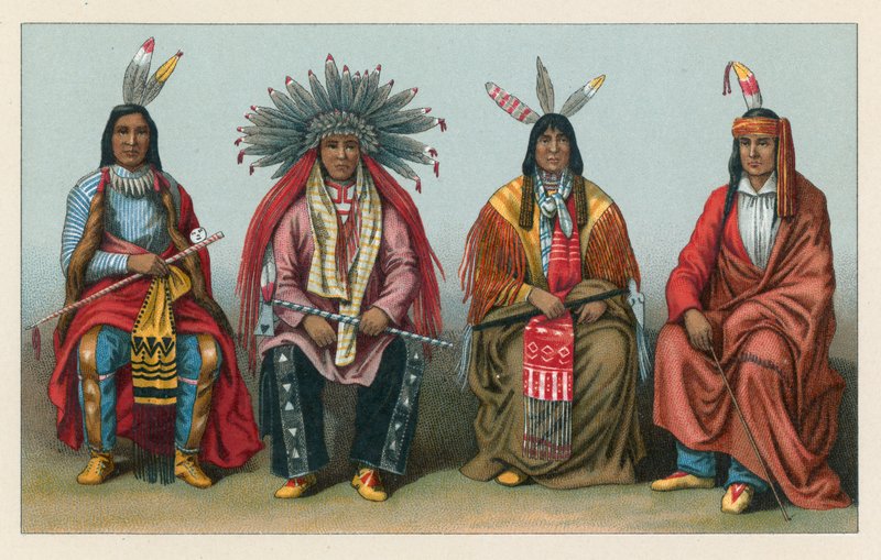Costume américain - French School