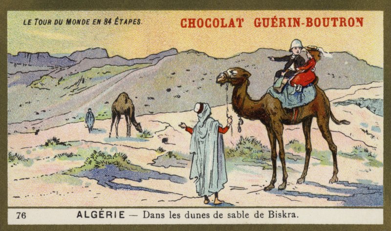 Parmi les dunes de sable de Biskra, Algérie - French School