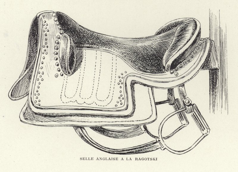 Une selle anglaise par Ragotski - French School