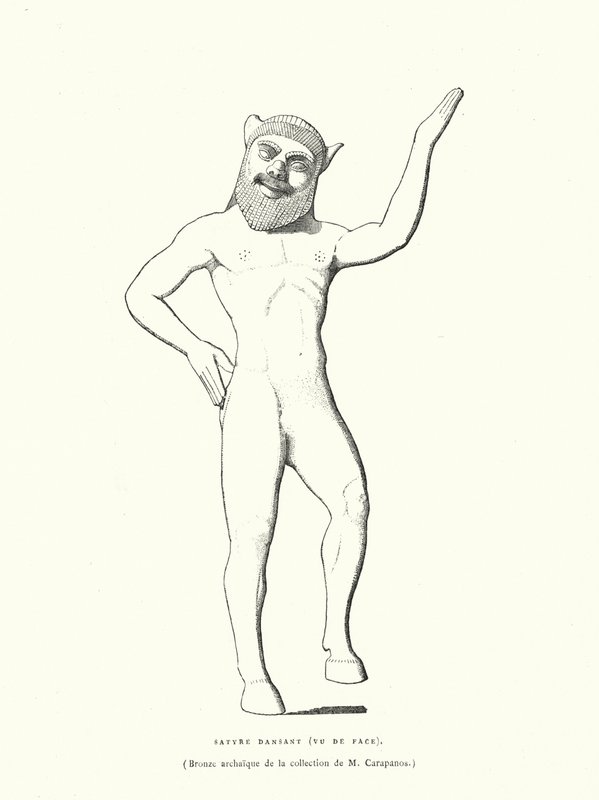 Figure en bronze grecque antique d