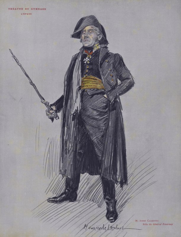 André Calmettes dans le rôle du général Favernay dans L