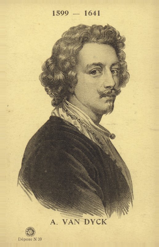 Anthony van Dyck, peintre flamand (lithographie) - French School