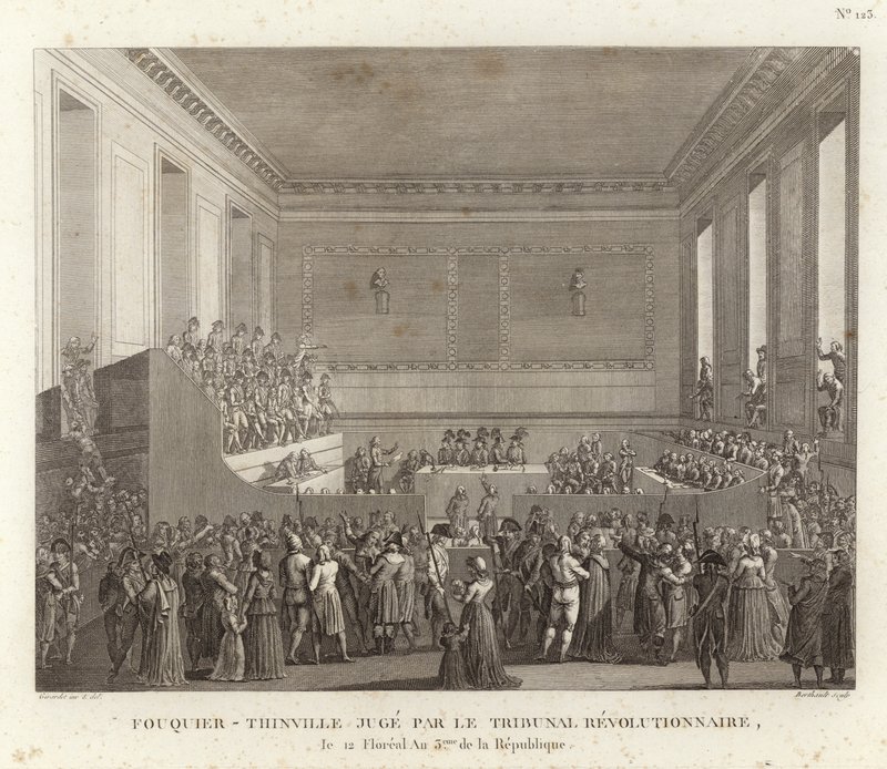 Antoine Quentin Fouquier-Tinville jugé par le tribunal révolutionnaire - French School