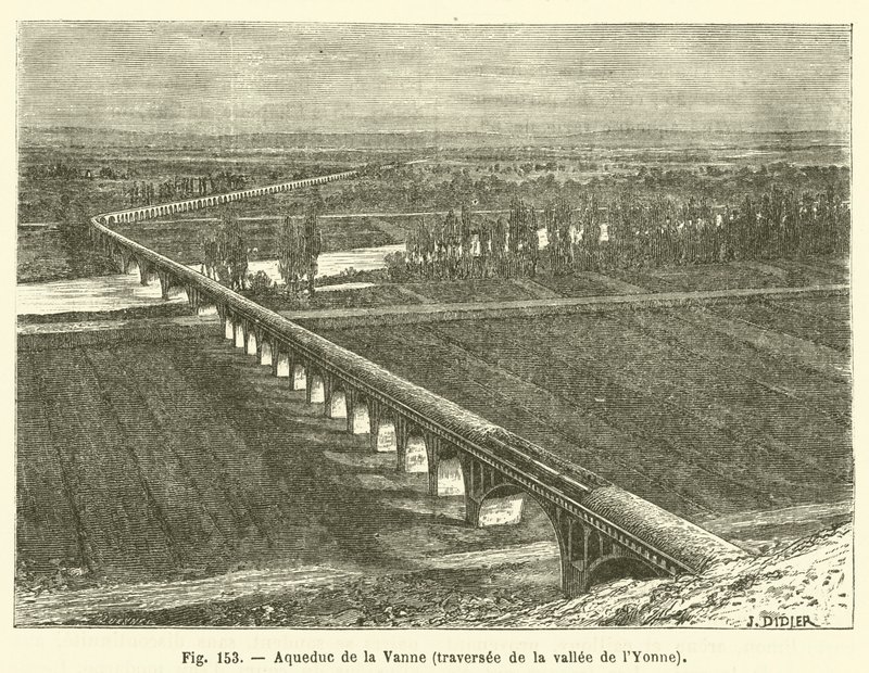 Aqueduc de la Vanne, traversee de la vallee de l