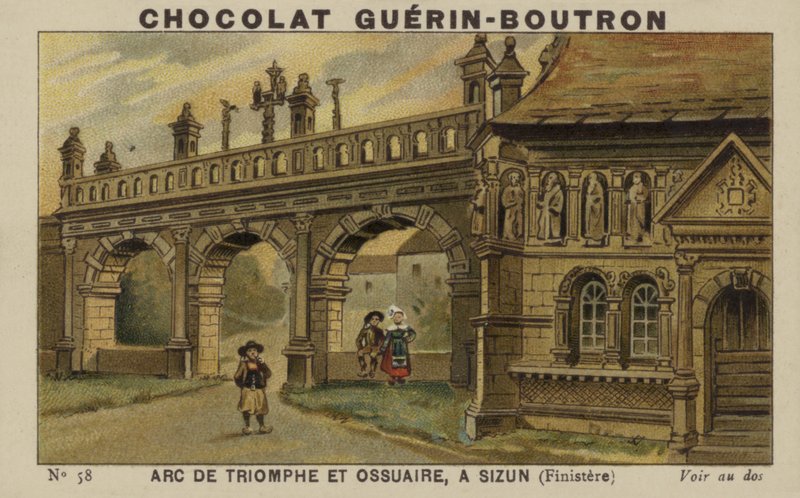 Arc de Triomphe et Ossuaire, à Sizun, Finistère - French School