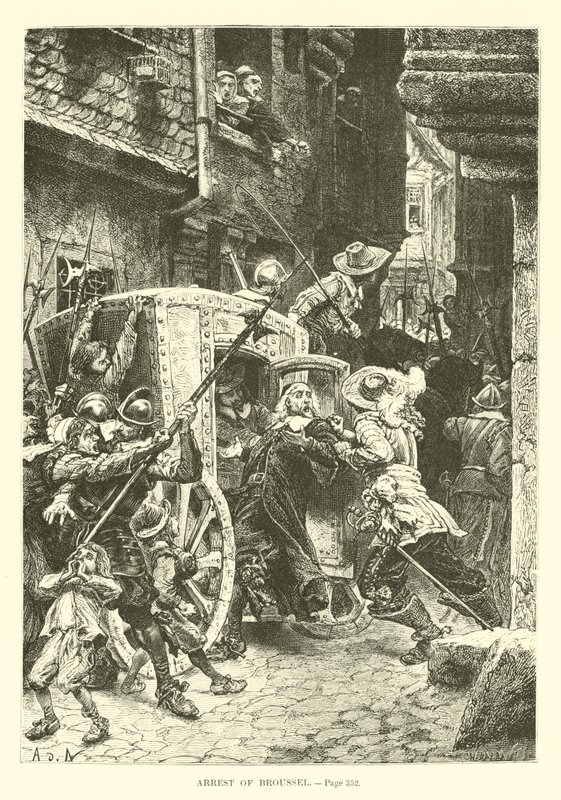 Arrestation de Broussel - French School
