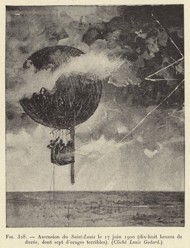 Ascension du Saint-Louis le 17 juin 1900 (dix-huit heures de durée, dont sept d