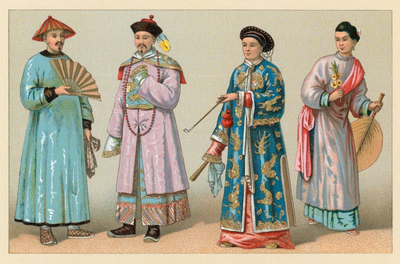 Costume asiatique - French School