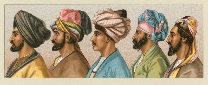 Costume asiatique - French School