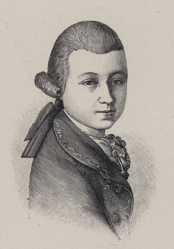 Le compositeur autrichien Wolfgang Amadeus Mozart à l