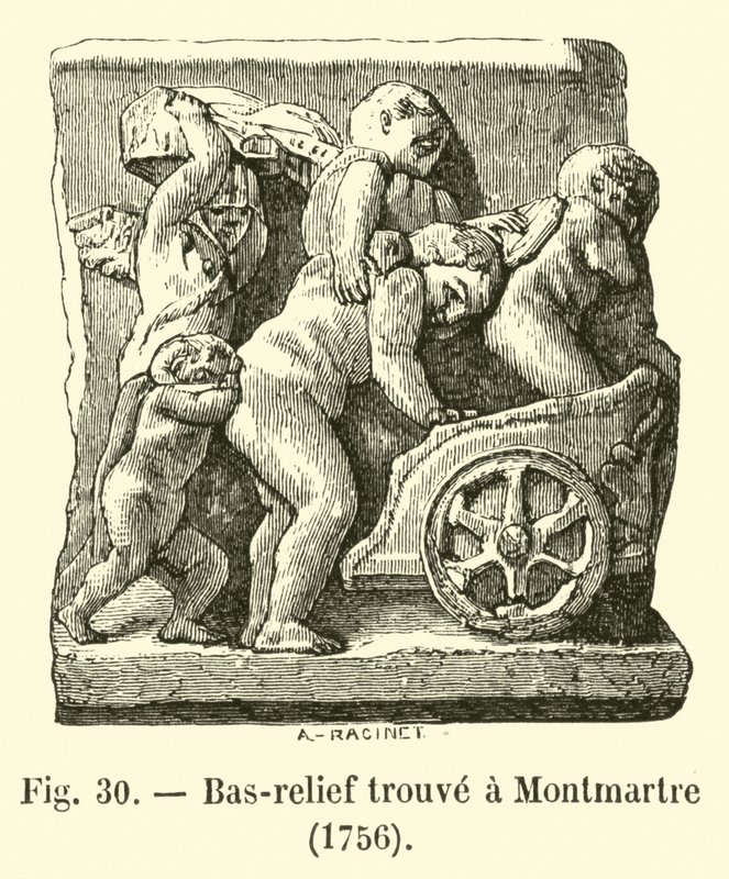 Bas-relief trouvé à Montmartre - French School