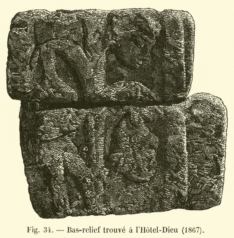 Bas-relief trouvé à l