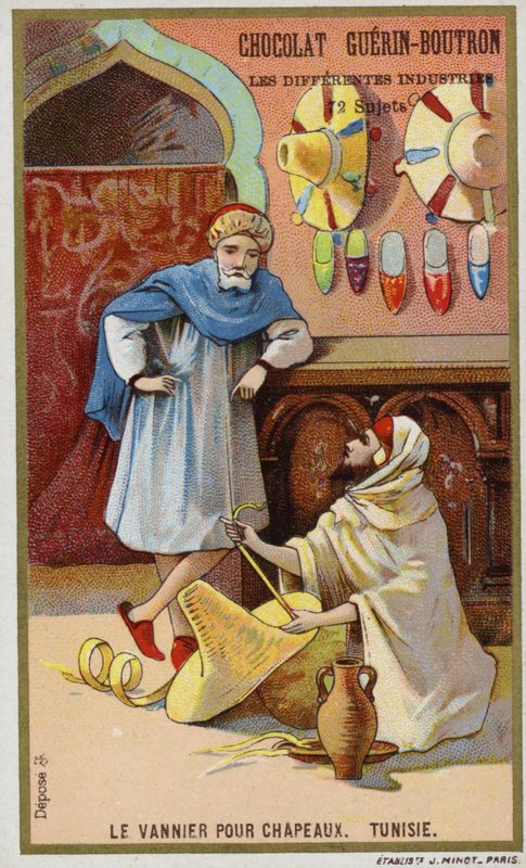 Fabricant de chapeaux en vannerie, Tunisie - French School
