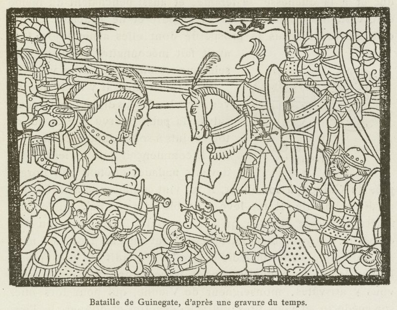 Bataille de Guinegate - French School