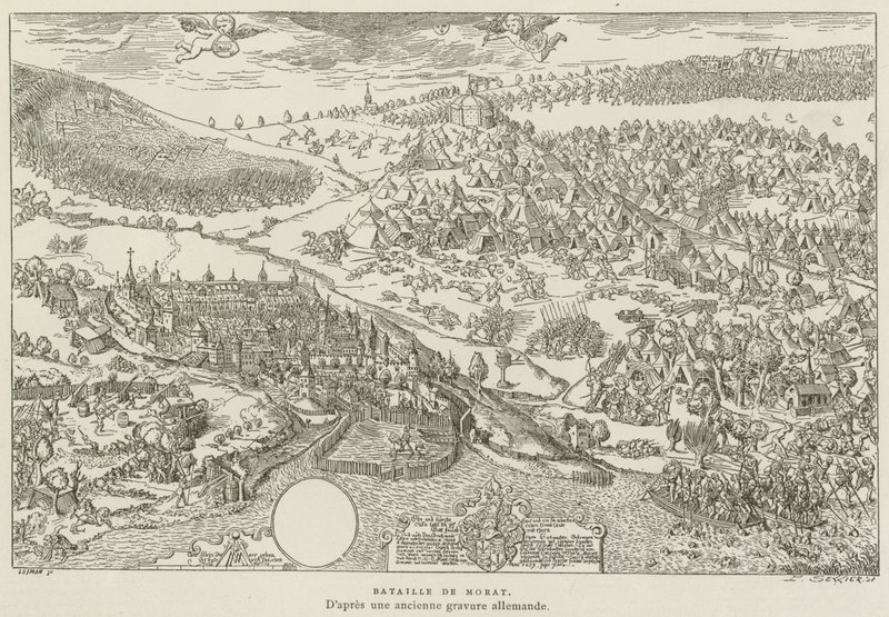 Bataille de Morat - French School