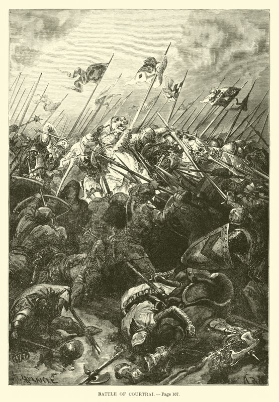 Bataille de Courtrai - French School