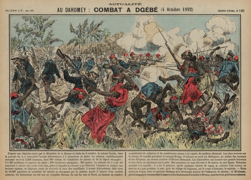 Bataille de Dgebe, Dahomey, Deuxième guerre franco-dahoméenne, 4 octobre 1892 - French School
