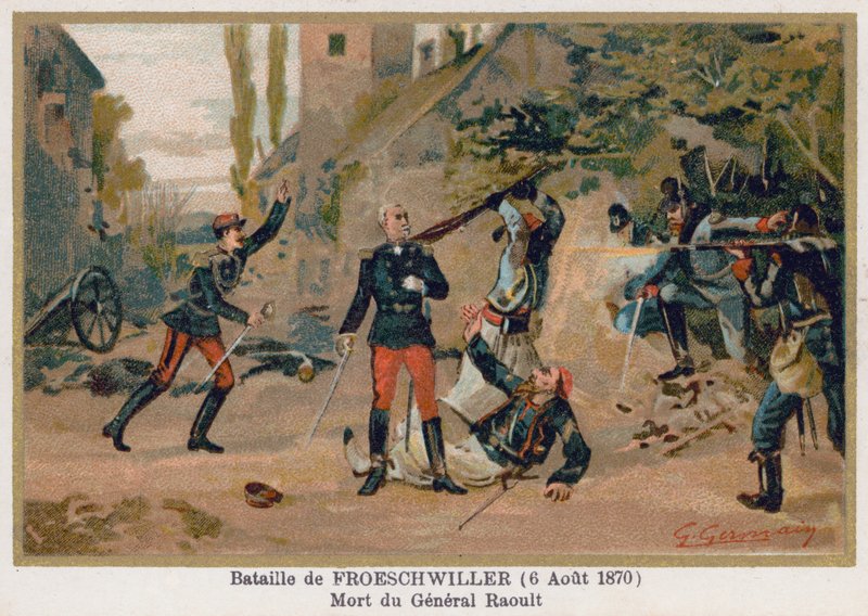 Bataille de Froeschwiller, la mort du général Raoult - French School