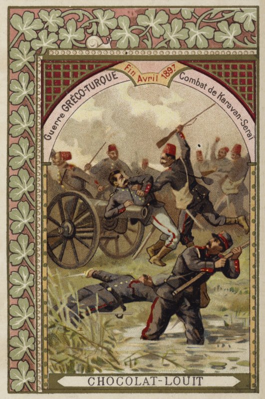 Bataille de Karavan-Serai, guerre gréco-turque, avril 1897 - French School
