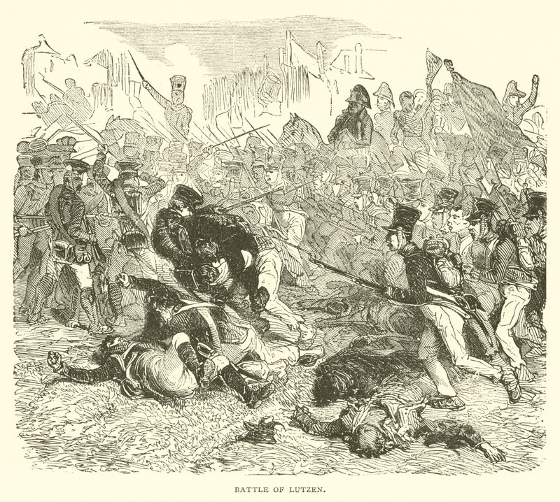 Bataille de Lützen (gravure) - French School