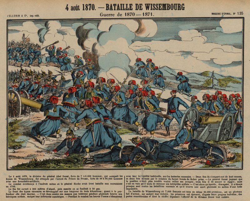 Bataille de Wissembourg, Guerre franco-prussienne, 4 août 1870 - French School
