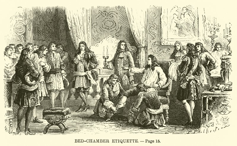Étiquette de la chambre à coucher - French School