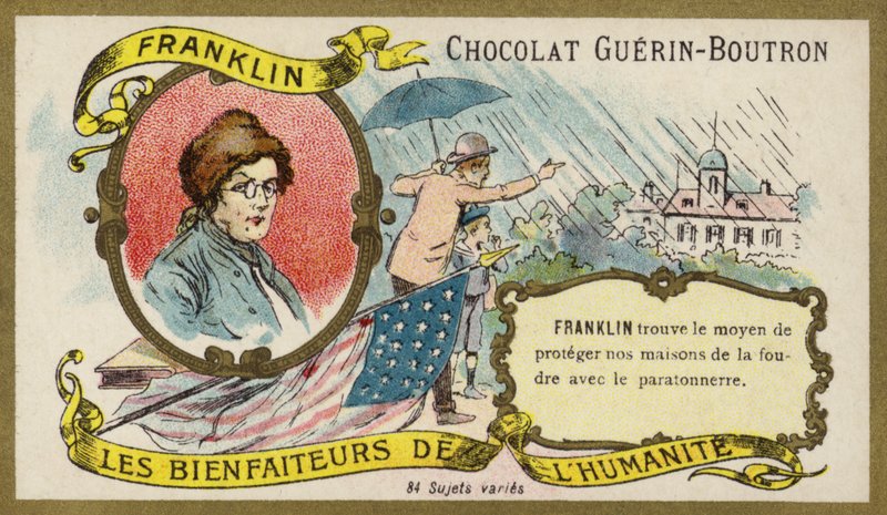 Benjamin Franklin, scientifique, inventeur et politicien américain - French School