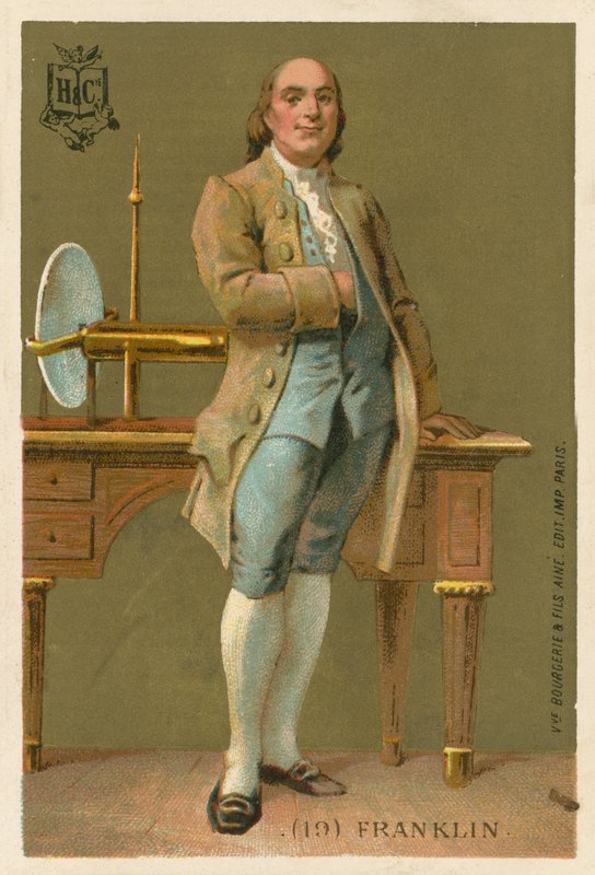 Benjamin Franklin, scientifique, inventeur et politicien américain - French School