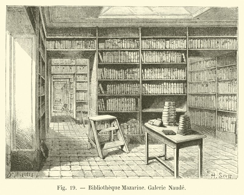 Bibliothèque Mazarine, Galerie Naudé - French School