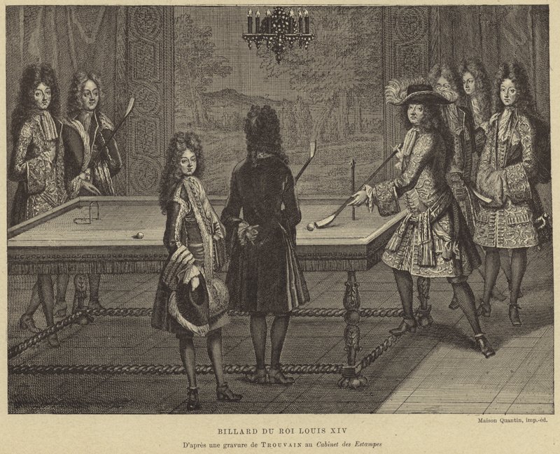 Table de billard du roi Louis XIV de France - French School