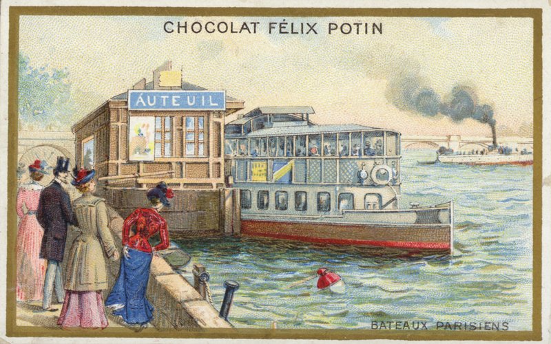 Bateaux sur la Seine, Paris - French School